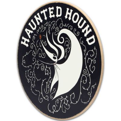 Image showing  The Nightmare Before Christmas Zero Round Wood Wall Decor, 11.25 in. x 11.25 in.