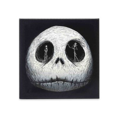 Open Road Brands The Nightmare Before Christmas Jack Skeleton Head Canvas Wall Decor