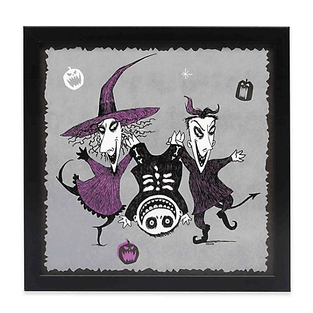 Open Road Brands The Nightmare Before Christmas Lock, Shock, & Barrel Framed Wood Wall Decor, 90215621