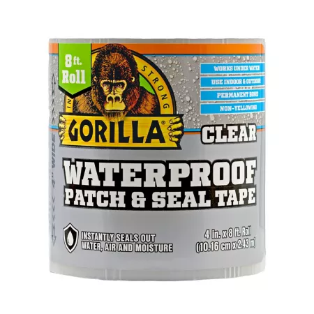 Gorilla Glue 4 in x 8 ft Waterproof Tape Clear Duct Tape