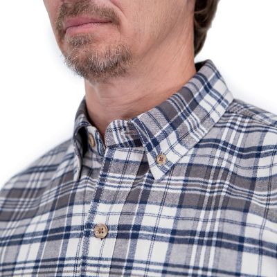 Image showing  Men's Heavy Flannel Long-Sleeve Work Shirt, FMW23-10731