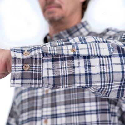 Image showing  Men's Heavy Flannel Long-Sleeve Work Shirt, FMW23-10731