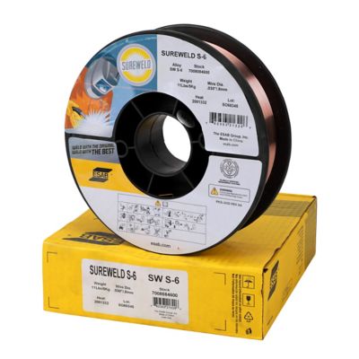 ESAB SUREWELD S-6 .030 in. MIG Welding Wire, 11 lb. Plastic Spool