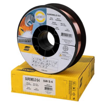 ESAB SUREWELD S-6 .035 in. MIG Welding Wire, 11 lb. Plastic Spool