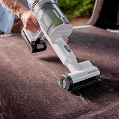 Image showing  16.7 oz. 24V Cordless Rechargeable Stick Vac Cleaner, (4) Home & Pet Vacuum Attachments (2) 4 Ah Battery & Charger