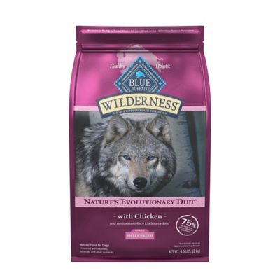 Blue Buffalo Wilderness High Protein Small Breed Adult Chicken and Wholesome Grains Recipe Dry Dog Food