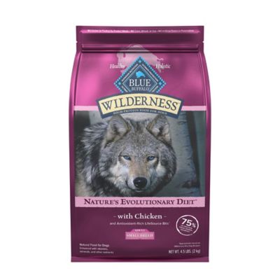 Blue Buffalo Wilderness High Protein Small Breed Adult Dry Dog Food plus Wholesome Grains, Chicken