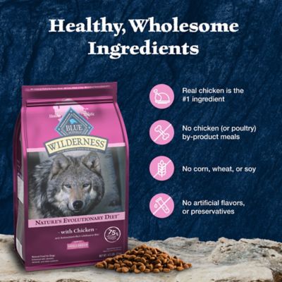 Image showing 5 th Blue Buffalo Wilderness Small Breed Adult High-Protein Chicken and Wholesome Grains Recipe Dry Dog Food
