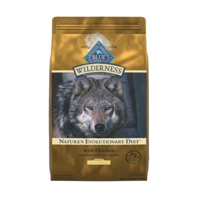 Blue Buffalo Wilderness High Protein Natural Adult Healthy Weight Chicken and Wholesome Grains Recipe Dry Dog Food, 28 lb. Bag