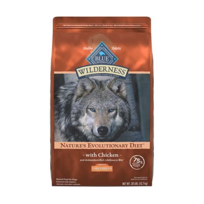 Blue Buffalo Wilderness High Protein Natural Large Breed Adult Dry Dog Food plus Wholesome Grains, Chicken 28 lb. bag Quality & Consistent Dog Food