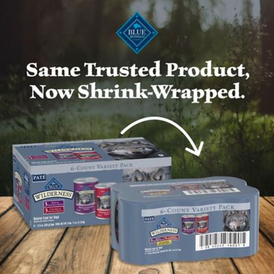 Image showing  Adult Chicken and Salmon and Beef and Chicken Wet Dog Food Variety pk., 12.5 oz., 6 pk.