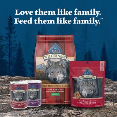 Image showing 8 th Blue Buffalo Wilderness Adult Chicken and Salmon and Beef and Chicken Wet Dog Food Variety pk., 12.5 oz., 6 pk.