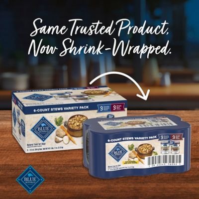 Image showing  Blues Stew Adult Hearty Beef and Country Chicken Dinner Variety Pack Wet Dog Food, 12.5 oz., 6 pk.