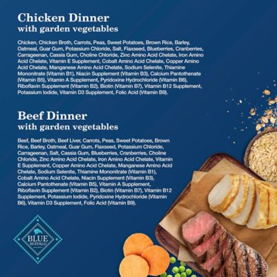 Image showing 5 th Blue Buffalo Homestyle Homestyle Recipe Adult Chicken and Beef Dinner Pate Variety Pack Wet Dog Food, 12.5 oz., 6 pk.