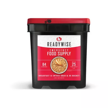 ReadyWise Emergency Grab and Go Breakfast and Entree Food Kit 84 Servings Camping Food