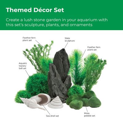 Image showing  Stone Aquarium Garden Decor Set