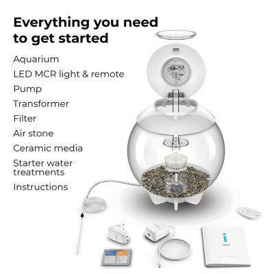 Image showing  Halo 30 Round Aquarium with MCR Light, 8 gal., White