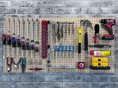Image showing  48 in. x 24 in. High Density Fiberboard Pegboards, TPB-2N