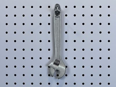 Image showing  1-1/8 in. Single Rod 90 Degree Bend Stainless Steel Pegboard Hook for 1/8 in. and 1/4 in. Pegboard, 3 Pack