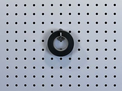 Image showing  1-1/8 in. Single Rod 90 Degree Bend Stainless Steel Pegboard Hook for 1/8 in. and 1/4 in. Pegboard, 3 Pack
