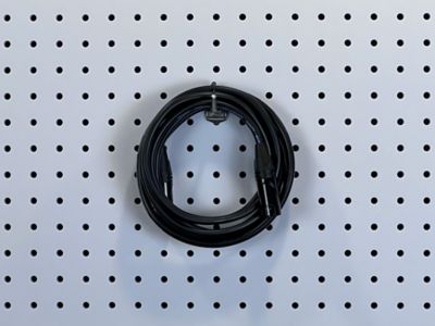 Image showing  1 in. Single Rod 30 Degree Bend Stainless Steel Pegboard Hook for 1/8 in. and 1/4 in. Pegboard, 3 Pack