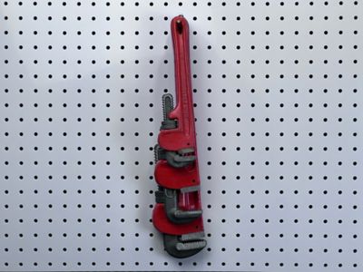 Image showing  2-1/2 in. Single Rod 30 Degree Bend Stainless Steel Pegboard Hook for 1/8 in. and 1/4 in. Pegboard, 3 Pack