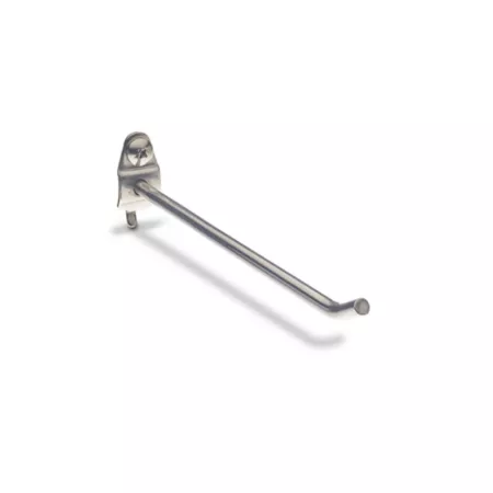 Triton Products Stainless Steel Pegboard Hook Single Shank 30 Degree Bent 6 in for 1/8 in and 1/4 in Pegboards 3 Pack Pegboard Accessories