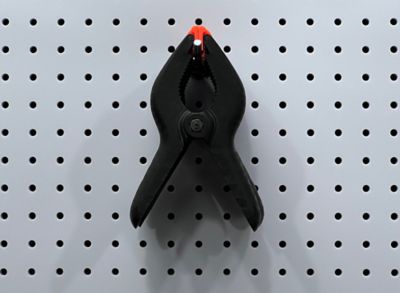 Image showing  6 in. Single Rod 30 Degree Bend Stainless Steel Pegboard Hook for 1/8 in. and 1/4 in. Pegboard, 3 Pack
