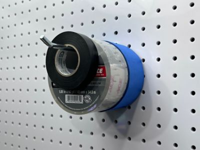 Image showing  6 in. Single Rod 30 Degree Bend Stainless Steel Pegboard Hook for 1/8 in. and 1/4 in. Pegboard, 3 Pack