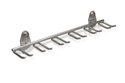 Triton Products 8-1/8 in. W Stainless Steel Multi-Prong Tool Holder for 1/8 in. and 1/4 in. Pegboard, 1 Pack