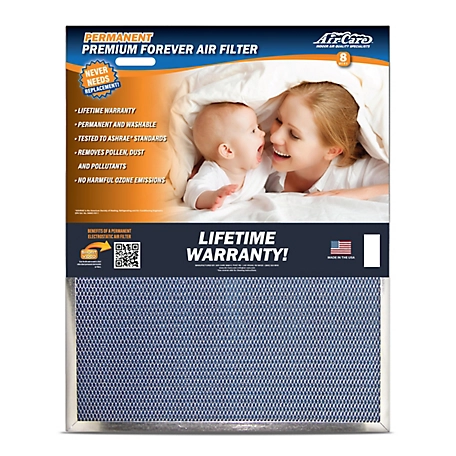 Air-Care Premium Permanent Washable AC Furnace Filter, 10 in. x 20 in. x 1 in.