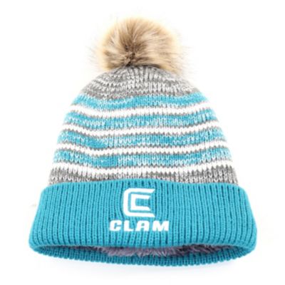 CLAM Teal Pom Hat