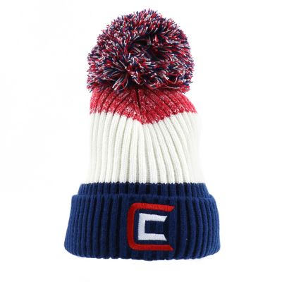 CLAM Red/White/Blue Pom Hat
