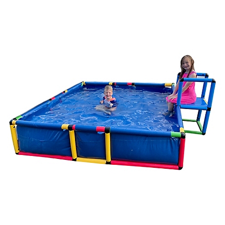 Funphix Build 'N' Splash Buildable Swimming Pool - Outdoor Building Toy Pool, Ball Pit, Sandpit, FP-SWP-1