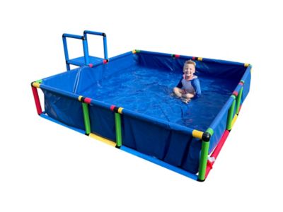 Image showing  Build 'N' Splash Buildable Swimming Pool - Outdoor Building Toy Pool, Ball Pit, Sandpit, FP-SWP-1