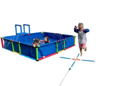 Image showing  Build 'N' Splash Buildable Swimming Pool - Outdoor Building Toy Pool, Ball Pit, Sandpit, FP-SWP-1