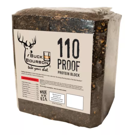 Buck Bourbon 25 lb Attractive 110 proof protein block Game Attractants