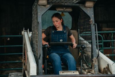 Image showing 5 th Berne Women's Vintage Washed Flex Denim Bib Overalls