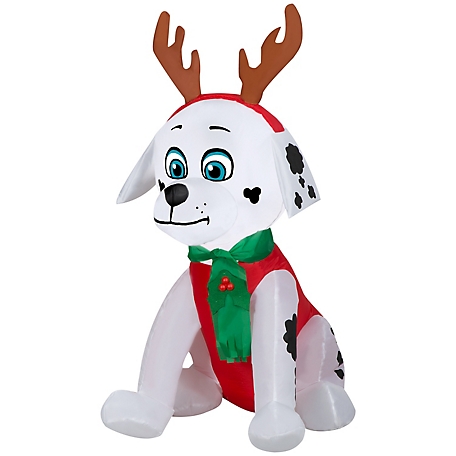 Gemmy Airblown Marshall with Antlers and Scarf, G-116464