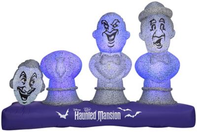 Gemmy Lightshow Airblown Musical Haunted Mansion Busts, G-229853