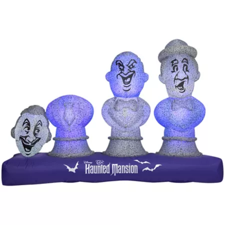 Gemmy Lightshow Airblown Musical Haunted Mansion Busts G-229853 Halloween Inflatables