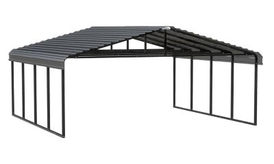 Arrow Carport, 20 ft. x 20 ft. x 9 ft. Charcoal, CPHC202009