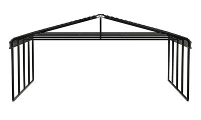 Image showing 9 th Arrow Carport, 20 ft. x 20 ft. x 9 ft. Charcoal, CPHC202009