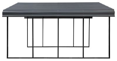 Image showing 10 th Arrow Carport, 20 ft. x 20 ft. x 9 ft. Charcoal, CPHC202009
