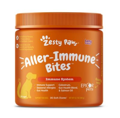 Zesty Paws Allergy Immune Bites Lamb Dog Supplements, 90 ct.