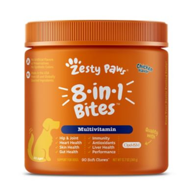 Zesty Paws 8-in-1 Multivitamin Bites Chicken 90 ct., Dog Supplements