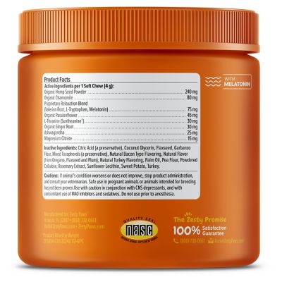 Image showing  Calming Supplement Bites with Melatonin for Dogs, 90 ct.