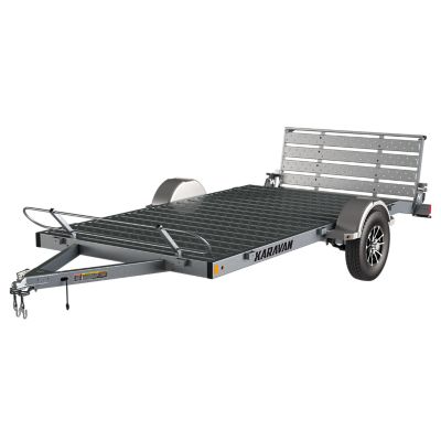 Image showing  6 ft. x 12 ft. Galvanized Steel Deck Utility Trailer, 475-00007-GL-FA