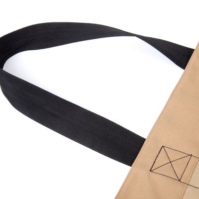 Image showing  Extra-Large Heavy-Duty Polyester Firewood Bag, Tan