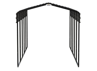 Image showing 9 th Arrow 10 ft. x 24 ft. Carport, Charcoal